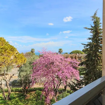 Beautiful Flat With Sea View Terrace Pool Parking Portative Ac- Benakey * Антиб